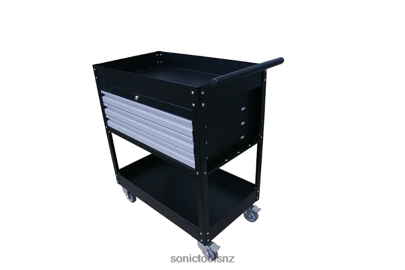 Reliable Service Cart 3 Drawers Black Sonic X8N64D192