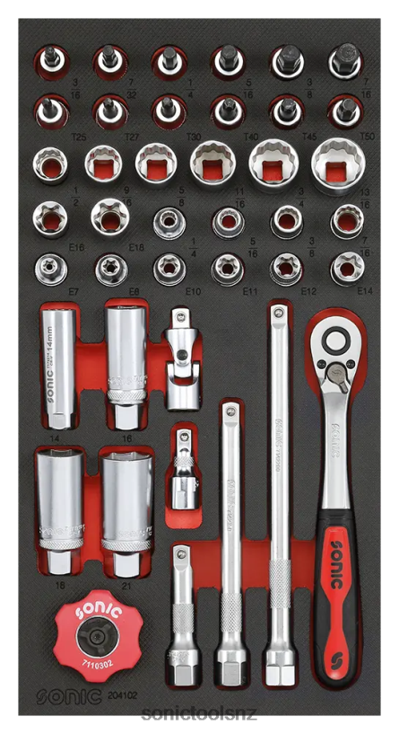 Practical Bit Socket Set 3/8" (Sae) Sfs 1/3 41-Pcs Sonic X8N64D219