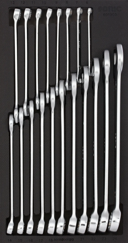 Practical Combination Wrench Set Sfs 1/3 19-Pcs Sonic X8N64D797