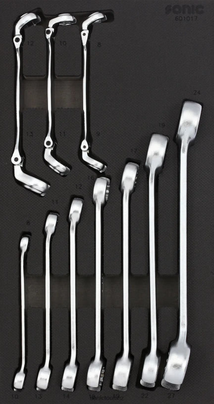 Practical Flare Nut Wrench Set Sfs 1/3 10-Pcs Sonic X8N64D809