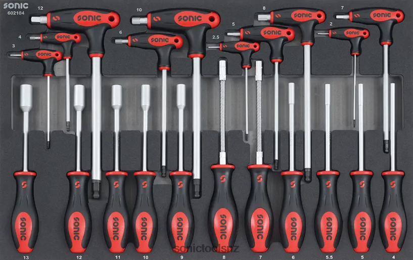 Classic Socket Screwdriver Hex & Grips Key Set Sfs 21-Pcs Sonic X8N64D888