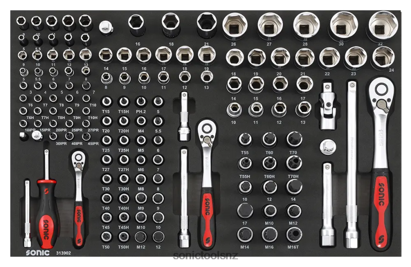 Latest Bit Socket Set 1/4" 3/8" & 1/2" Sfs 139-Pcs Sonic X8N64D225