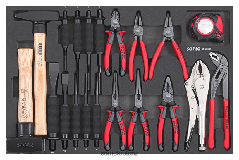 Practical Chisel Hammer & Pliers Set Sfs 22-Pcs Sonic X8N64D235