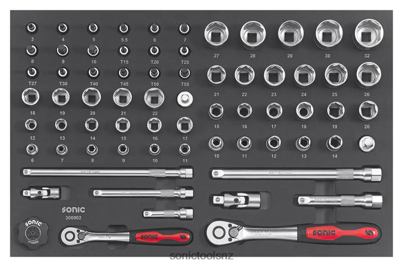 Practical Eva 69Pc 3/8"&1/2" Set Sonic X8N64D861