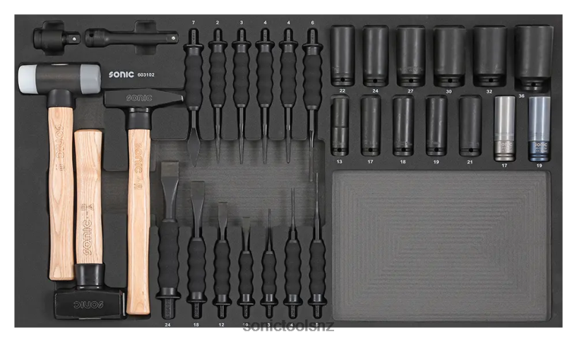 Latest Chisel Hammer And Impact Set Sfs 31-Pcs Sonic X8N64D237