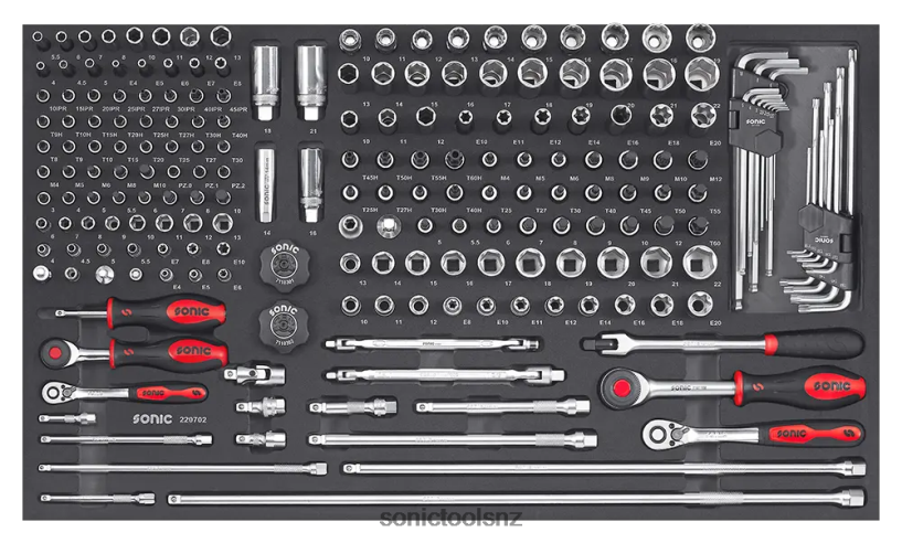 Reliable Ejumbo 207Pc 1/4 & 3/8 Combination Set Sonic X8N64D244