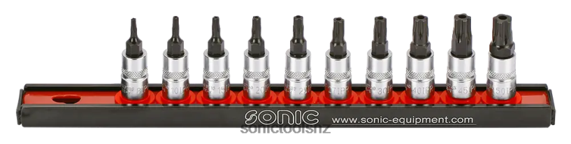 Latest Bit Socket Set 1/4" Tx Tamperproof On Rail 10-Pcs Sonic X8N64D373