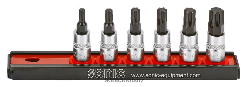 Practical Bit Socket Set 1/4" Ribe On Rail 6-Pcs Sonic X8N64D371