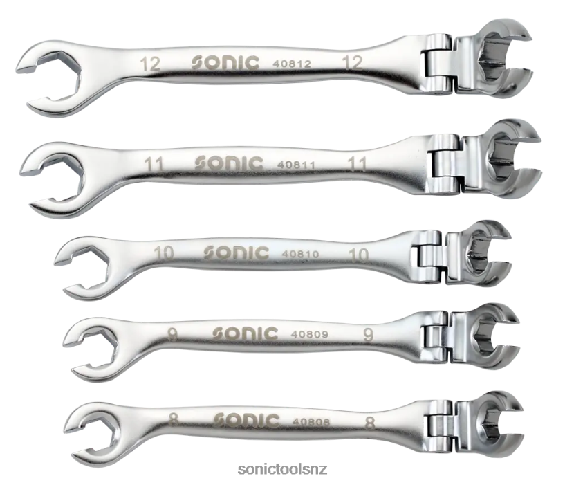 Reliable Flexible Flare Nut Wrench Set 5-Pcs Sonic X8N64D344