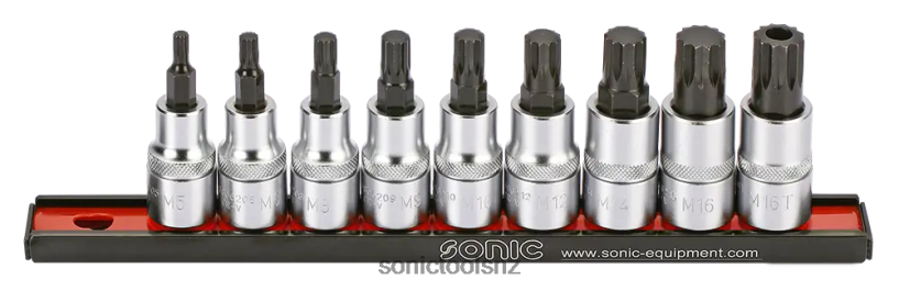 Latest Bit Socket Spline Set On Rail 1/2" 9-Pcs Sonic X8N64D2159