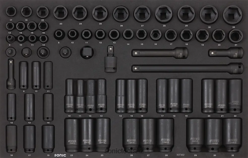 Classic Impact Socket Set 3/8" & 1/2" Sfs 74-Pcs Sonic X8N64D586