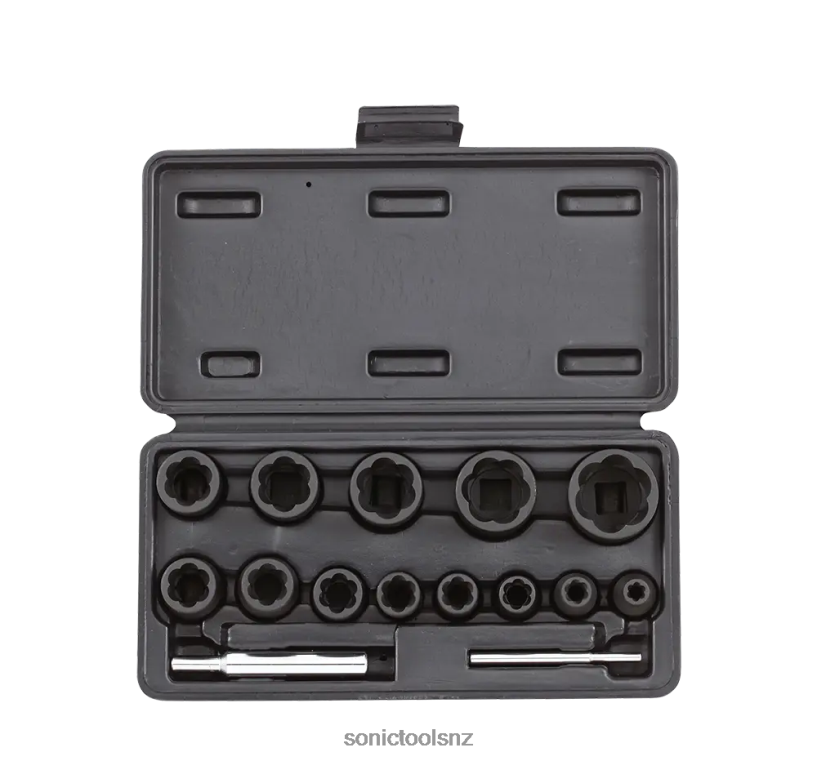 Classic Spiral Socket Set 1/4"& 1/2" 15-Pcs. Sonic X8N64D698